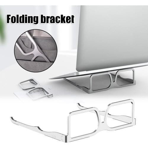 Glasses Notebook Bracket Laptop Stand Adjustable Ergonomic Foldable Portable Desktop Holder Compatible with MacBook Ipad GK99
