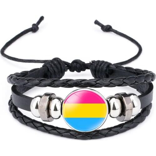 Lgbt Pride Apparel Rainbow Bracelet Bisexual Pansexual Charms Gifts Accessories Men Couple Gay Lesbian Friendship Unisex Jewelry