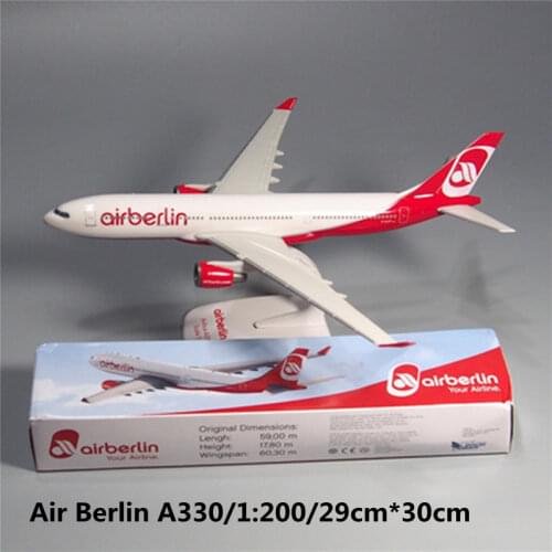 29CM 1:200 Plastic Germany Air Berlin Airlines Airbus 330 A330 Airways Aircraft DIY Assembled Assembly airplane model air Plane