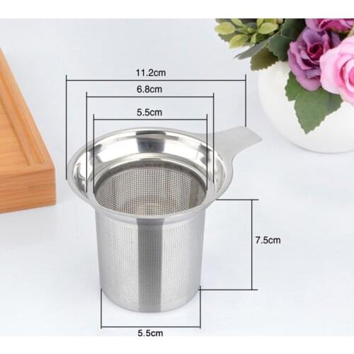 Mesh Tea Infuser Reusable Tea Strainer Teapot Stainless Steel Loose Tea Leaf Spice Filter Drinkware Teaware Kitchen Accessories