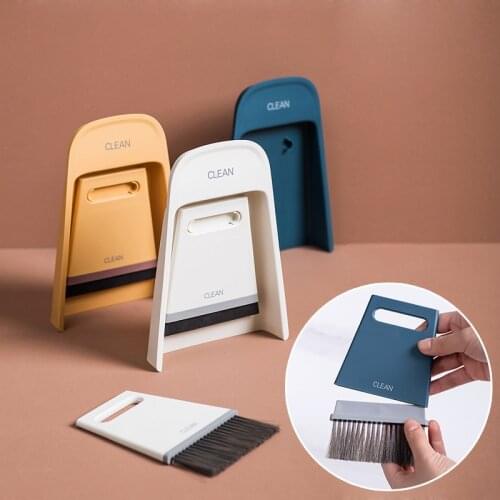 Crumbs rubber hand sweeper broom and dustpan coffee table House cleaning floor brush Kitchen set tools cleaner household wiper