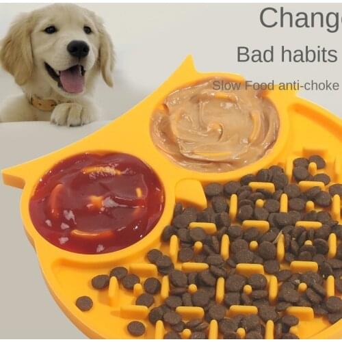 Silicone 1 Piece Puppy Pet Mats To Eat Food Cream Chocolate Sauce Tray Durable Dog Lick Mat Kitten Slow Feeding Bowl Easy Clean
