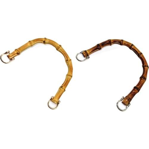 15X12cm Natural Bamboo Handle Replacement Bag, Vintage Hand-Woven Bag Handbag Bamboo Chain Bag