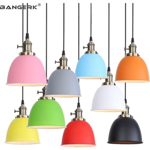 Industrial Style LED Pendant Light Vintage Loft Lamp Switch Home Decor Dinning Room Bar Hanging Lighting Indoor Iron Fixtures