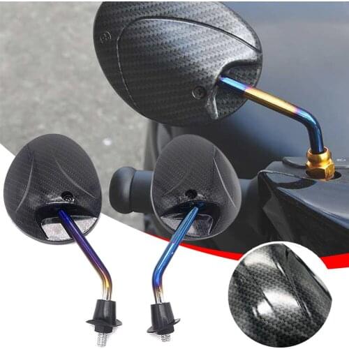 1Pair Motorcycle Rearview Mirror Vintage Rear View Mirror with 8mm Bolt Universal Side Mirror for Motorcycle Scooter Accessories