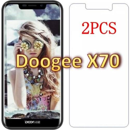 2PCS Tempered Glass For Doogee X70 Protective Film 9H Explosion-proof Screen Protector For Doogee X70