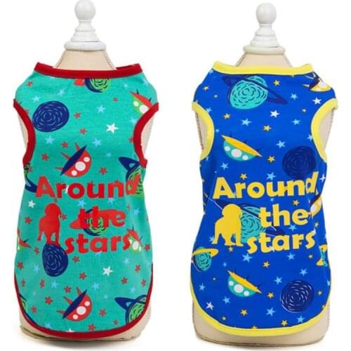 Pet Dog Cat Sweet Printing Vest Puppy Dog Clothes Summer Puggy Coat Costumes Dog Cartoon Vest