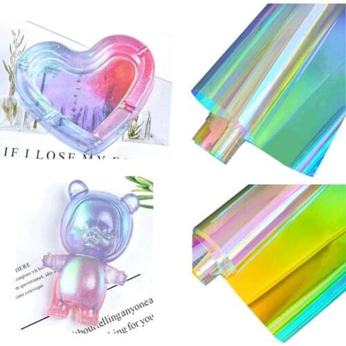3.3ft Aurora AB Effect Reflective Mirror Paper DIY Epoxy Resin Mold Findings Jewelry Fillings Jewelry Making