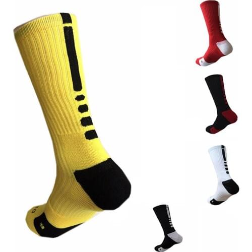 4 Pairs Mens Sport Socks Professional Basketball Elite Socks Thicken Outdoor Athletic Skateboard Running Sport Sock For Men