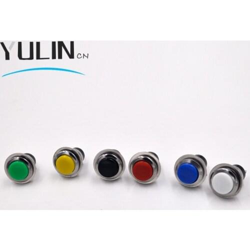 5pcs/lot DS318 12mm Momentary Push Button Swithch Switch Self-resetting No lock switch off-on