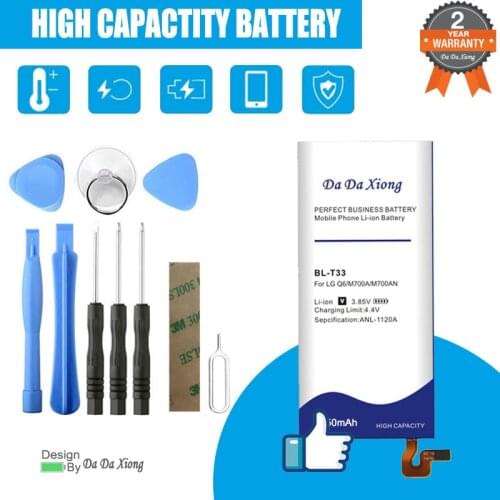 4350mAh BL-T33 BL T33 Replacement BATTERY for LG Q6 M700A M700AN M700DSK M700N Batteries