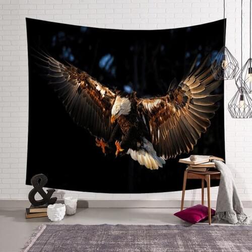 Flying Eagle Pattern Tapestry Wall Hanging Animal Art for Wall Sofa Bed Decoration Blanket Beach Towel Bedspread Accessories