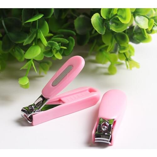 Nail Tips Clippers With Catcher Stainless Steel Finger Nail Art Scissors Cutters Trimmer Manicure Pedicure Care Beauty Tools
