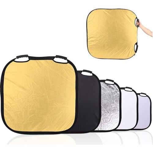 Selens 5-in-1 40 Inch Square Reflector with Handle for Photography Photo Studio Lighting & Outdoor Lighting