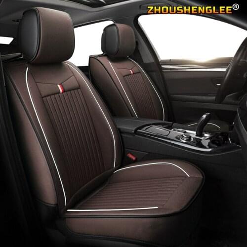 ZHOUSHENGLEE flax car seat covers for chevrolet epica lacetti lanos malibu xl niva optra orlando Automobiles Seat cars