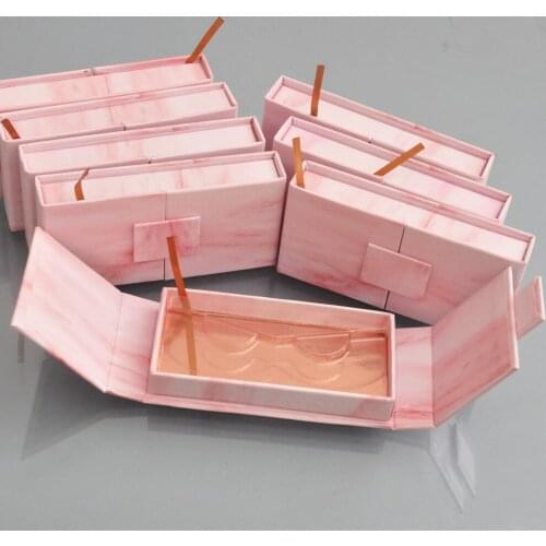 Wholesale false eyelash packaging box lashes boxes packaging custom logo 25mm mink eyelashes faux cils empty case bulk vendors