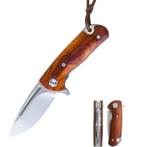 N1136imported D2steel mini folding knife sharp high hardness EDC pocket camping hunting portable outdoor Tactical survival knife