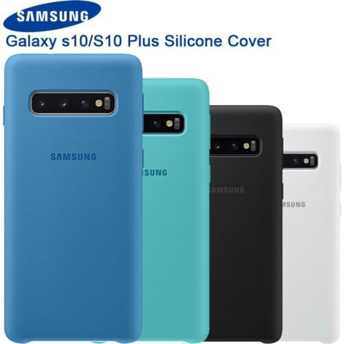 Original Samsung official silicone protective case for Galaxy S10Plus S10 mobile phone cases S10Plus silicone protective case