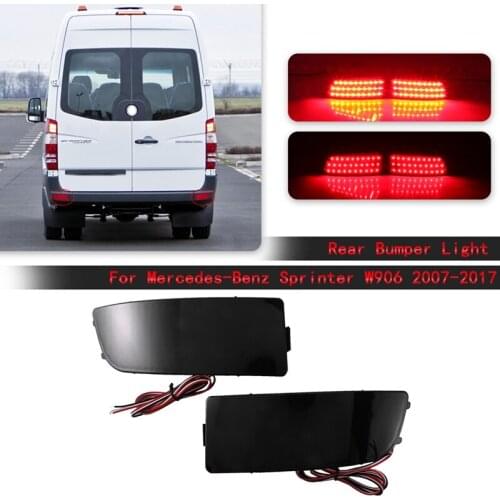 Rear Bumper Reflector, for Benz Sprinter W906 2007-2017 Dodge Sprinter 2007-2009 LED Fog Lamp Brake Light