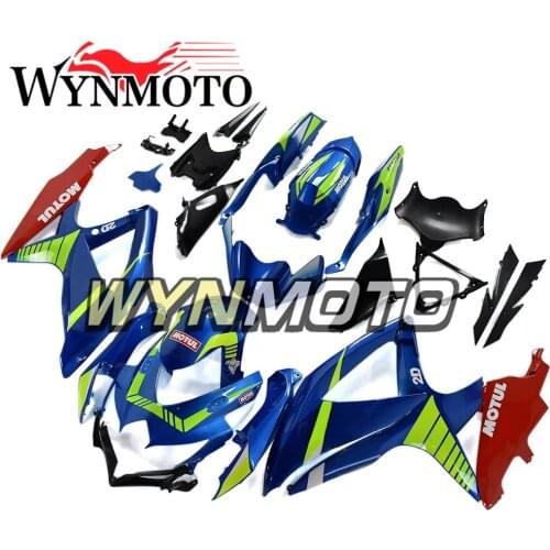 Complete Fairing Kit For Suzuki GSXR600 750 K8 08 09 10 Cowlings ABS Plastic Injection Blue Yellow Covers New Motorcycle Hull