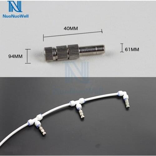NuoNuoWell 5pcs-Pack 6mm Spray Nozzle Reptile Chameleon Vivarium & MistKing Humidifier Misting Rain System Accessories