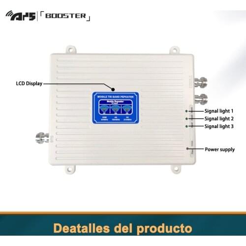 The mobile phone signal amplifier has two output terminals