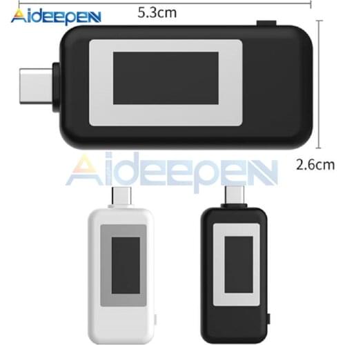 USB TYPE C LCD Digital Voltage Current Meter Multi-function USB Tester Voltmeter Ammeter Detector Power Bank Charger Indicator