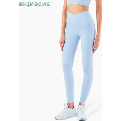 SHINBENE Bare NO CAMEL TOE High Waist Gym Sport Leggings Women Light Support Squat Proof Fitness Workout Legging Yoga Pants