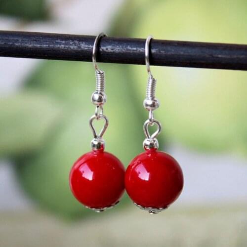 1 Pair Of Female MenS Natural Stone Ear Studs Round Turquoise Tiger Eye Lapis Lazuli Beads Earrings Fashion Jewelry Gifts