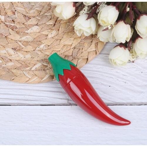 1PCS Red Empty Cosmetic Containers Lipstick Tube Pepper Lipstick Tubes DIY Cream Jars Cosmetic Packaging