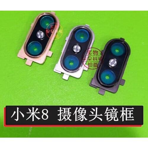 1 PCS OEM Camera Glass Lens Cover + Frame Holder For XIAOMI 8