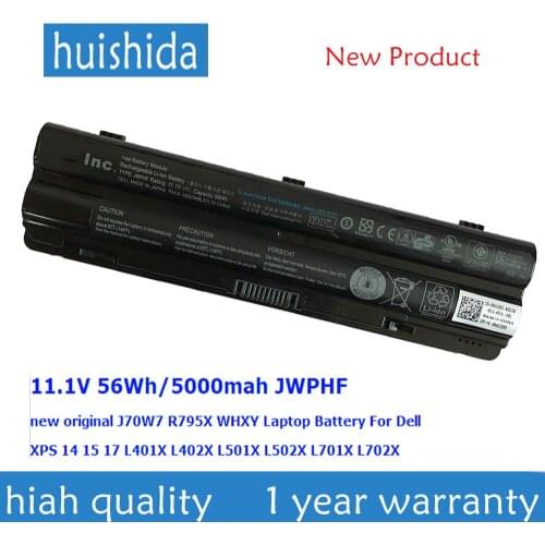 11.1V 56Wh JWPHF New original Laptop battery for Dell XPS 14 L401X XPS15 L502x XPS L701x J70W7 R795X WHXY3 series