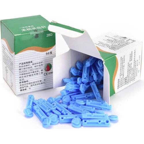 50pcs/pack 28g Disposable Needles Massage Stick Use For Pen Sterile Lancets Fleam Vent Drain Blood Lancet Dedicated