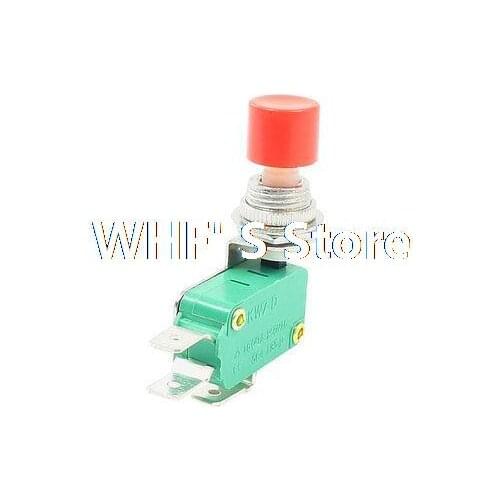 AC 250V 10A Momentary Emergency Stop Push Button Switch 12mm Thread Dia