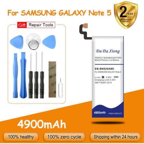 Free shipping 4600mAh EB-BN920ABE Mobile Phone Battery for Samsung Galaxy Note 5 N9200 N920t N920c Note5 SM-N9208 N9208
