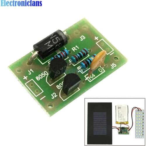 DIY Kit 18650 Lithium Battery Charging Board with Protection Charger Module Light Control Sensor for Solar Charging Board LED