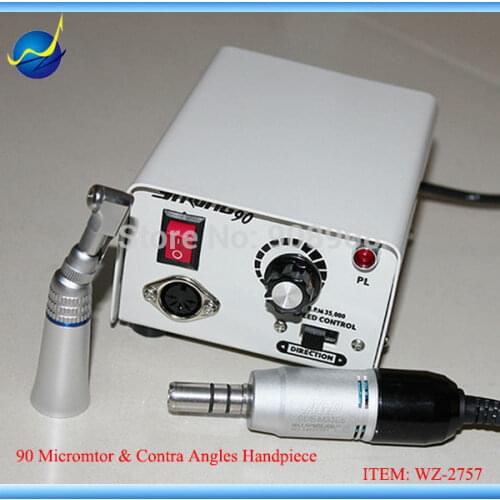 35000rpm SDE-M33Es E-Type Motor & Contra Angle Head + Mini Strong 90 Micromotor Power Engine