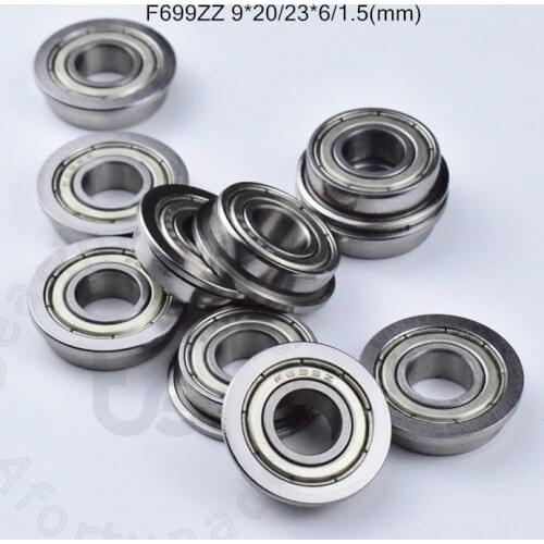 F699ZZ / FL2090ZZ 9*20*23*6*1.5(mm) 10pieces bearing Flange bearings F699ZZ / FL2090ZZ chrome steel deep groove bearing
