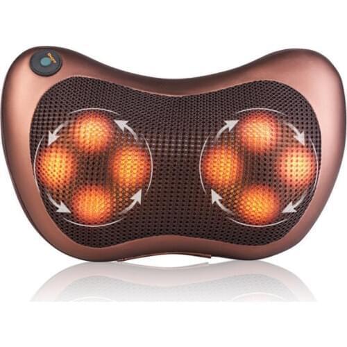 Hot Sellling Durable Imitating Manual Multi Function 50 - 60Hz 4 Balls Neck Back Deep Kneading Massage Pillow For Car Home