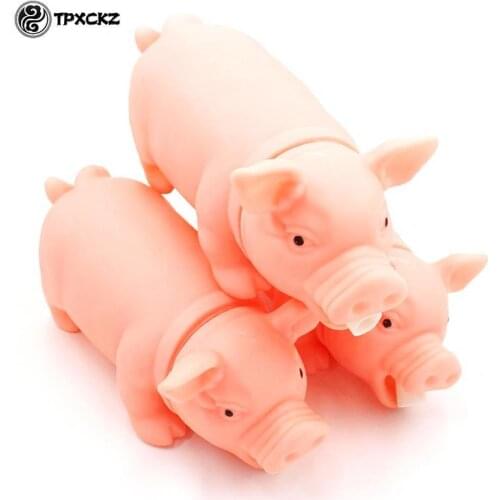Pet Toys Cute Rubber Pig Dogs Toys Pets Strong Grunts Squeaky Dog Toy Puppy Toys Pet Chew Toys Pet Products