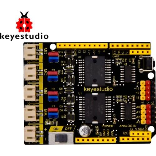 Keyestudio 4 Channel L298P Motor Drives Shield V1.0 for Arduino Robot