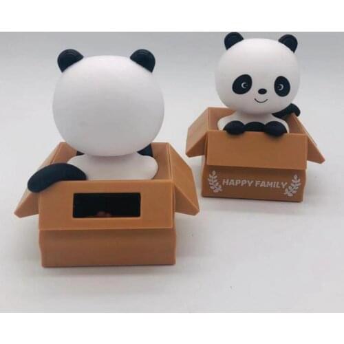 Little Panda Dancing Solar Toys Great Holiday Christmas Gift Car Dashboard Office Desk Home Decor