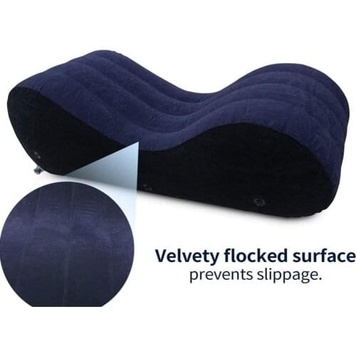 Inflatable Sofa Bed Sex Position Cushion With Handcuffs Yoga Chaise Lounge Relax Chair Air Sofa Portable Sex Furniture sex toys