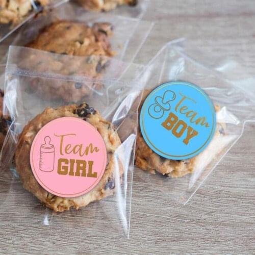 24Pcs/set Boy or Girl Vote Stickers Team Boy Team Girl Stickers for Gender Reveal Party Decorations Baby Shower Supplies