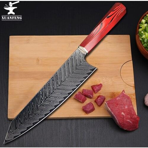 XUAN FENG Chef knife sharp meat cutter Gyuto Kiritsuke anti-stick home kitchen cooking knife