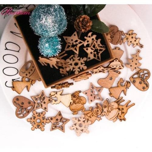 Деревянные новогодние украшения Partism China At AliExpress