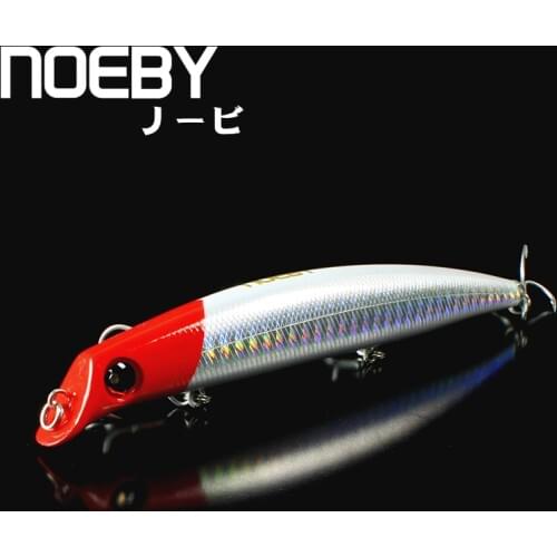 NOEBY 1 Pcs Fishing Lure 120mm/16g 0-0.9m Floating MINNOW Hard Bionic Bait VMC Treble Hooks long shot Spinning Fish NBL 9029