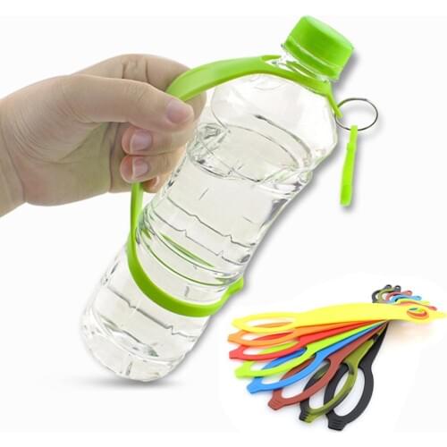 Outdoor Camping Hiking Silicone Water Bottle Belt Holder Safety Buckle Band Water Bottle Belt Handy Carry Water Bottles Safety