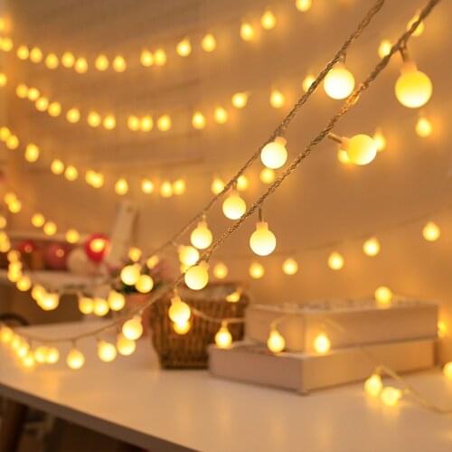 3M 4M Led String Lights For Christmas Tree Decor Battery Powered Photo Clips Fairy Light Holiday Ball Lamp Lighting String Light