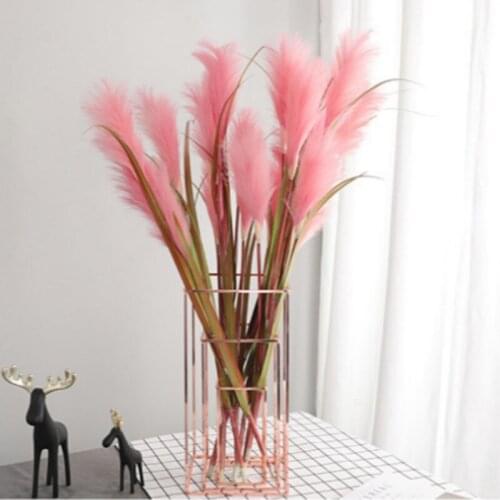 Trigeminal Reed Flower Simulated Dried Flowers Wedding Service Photography Stage Scenery Colorful Beautiful Curios For Display